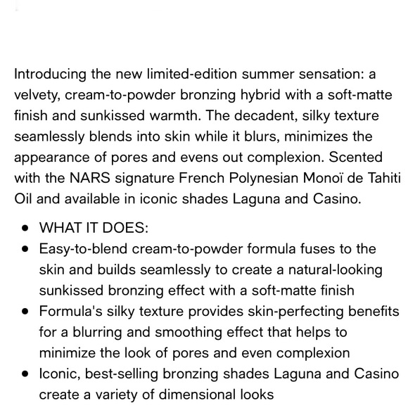 NARS Sunkissed Bronzing Cream - Picture 16 of 16